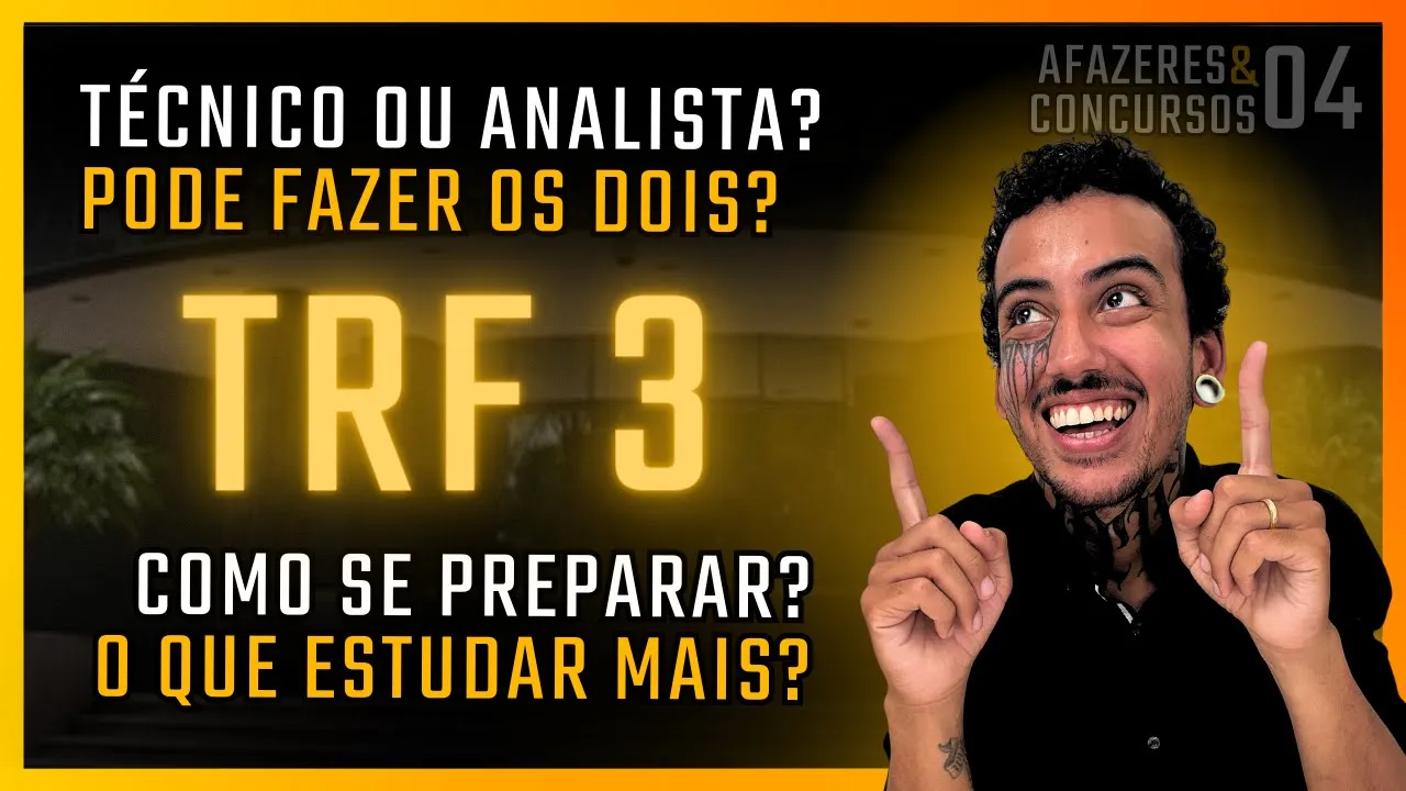 Técnico Judiciário dá dicas pra passar no TRF 3 e tira dúvidas - AFAZERES & CONCURSOS EP 4