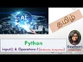Lecture-5 Python input python Operators Arithmetic Assignment Operators