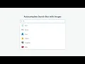 Autocomplete Search Box with Images using HTML CSS JavaScript Search UI Project 2026