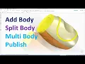 Solid Edge Tutorials How to use Add Body - Split Body Boolean