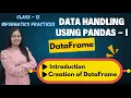 DataFrame Creation Data Handling using Pandas - I CBSE Class 12 Informatics Practices 065