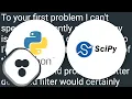 Filter design and frequency extraction in Python