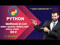 Python List Masterclass Methods Tricks Part-7