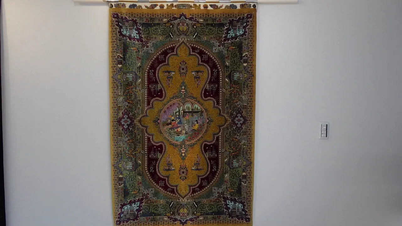 悠久の時を超える、古代ペルシャの栄華 名門【マスウード・ジャムシディ】が蘇らせた歴史絵巻　クム産シルク ID25034