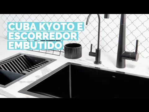 Cuba Workstation de Cozinha Inox 54x41 cm (Kyoto Grafite Fosca
