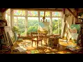 Quiet Creative Morning 4K Cozy Artist Loft Ambience Peaceful Study Relaxation Music