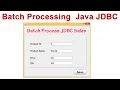 Batch processing Java JDBC