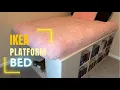 Platform Bed with Storage Cubes IKEA cube hack bed DIY Bed