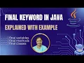 final keyword in Java