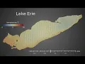 Lake Erie streamlines against temperature