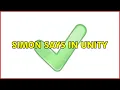 Simon says in Unity