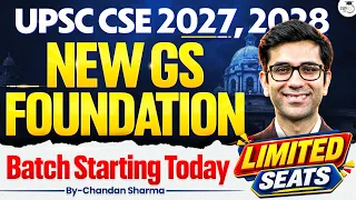 UPSC CSE 2027 - 28 Aspirants | New GS Foundation Batch Starting Today | Enrol Now | StudyIQ