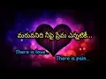 Lagu Maruvanidhi nee pai prema | There is love There is pain | Love feel song Telugu