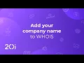 20i Reseller Hosting Customise your Reseller Nominet WHOIS Details