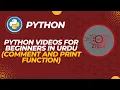 Comment Print Function Python s For Beginners in Urdu