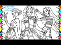KPop Demon Hunters New Coloring Pages How to Color Rumi Mira Zoey NCS Music