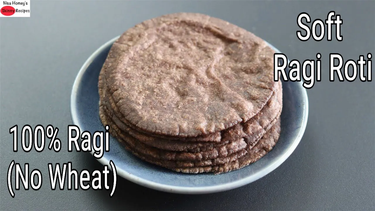 Ragi Roti Recipe - How To Make Soft Ragi Roti - Easy Finger Millet Chapathi    Skinny Recipes