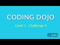 Coding Dojo - Level 1 Challenge 3 TAGLISH