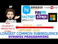 Longest Common Subsequence Recursion Memo Optimal Leetcode 1143
