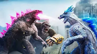 الغوريلا كونغ والكودزيلا يتحدون مع بعض في دولة مصر لكي يحاربون وحش خطر Godzilla X Kong 24 