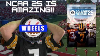 WHEELS PLAYS COLLEGE FOOTBALL 25 THIS GAME IS AMAZING NCAA 25 GAMEPLAY