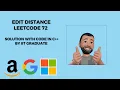 Edit Distance Leetcode 72 Hindi