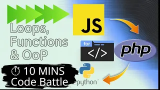 Python vs JavaScript vs PHP 2C Loops Functions Deep Dive