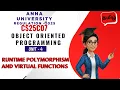 Runtime Polymorphism and Virtual Functions in C in Object Oriented Programming CS25C07