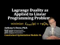 Duality Applied to Linear Programming Optimization Problems