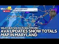 Heavy snow in the Baltimore Area Sunday to Monday