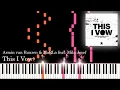 Download Lagu Armin van Buuren \u0026 MaRLo - This I Vow \\\\ Piano Sheet Music