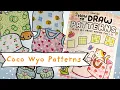 Color with me Coco Wyo Coloring book How to Draw Patterns 10 unique doodle patterns asmr