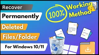 How To Recover Permanently Deleted Files Folders On Windows 10 11 Recoverfile Computer Windows 