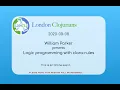 Logic programming with clara-rules - William Parker