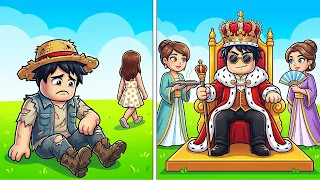 my girlfriend left me for being poor so i became a king in roblox