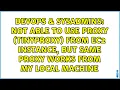 Not able to use proxy tinyproxy from EC2 instance but same proxy works from my local machine