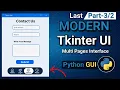 Build a Tkinter Multi-Page Modern GUI in Python Modern Desktop Application Interface Part