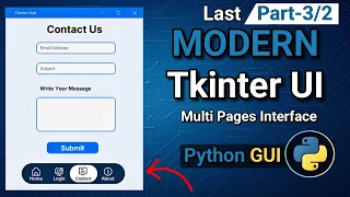 Build a Tkinter Multi-Page Modern GUI in Python Modern Desktop Application Interface Part
