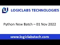 Python New Batch Details - 01 November 2022