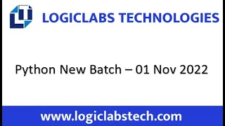 Python New Batch Details - 01 November 2022