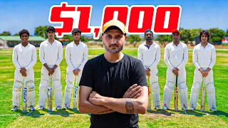 hit harbhajan singh for six win 1000