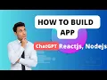 Building a Chatbot with ChatGPT Node js and React js