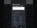 Animated Search box made with CSS CSS animation