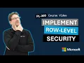 Implement row-level security PL-300