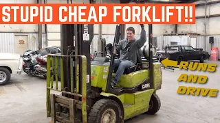 I Bought The CHEAPEST Running And Driving Clark FORKLIFT In The COUNTRY Best Deal Ever