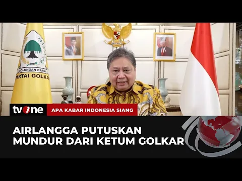 Pernyataan Pengunduran Diri Airlangga dari Ketum Partai Golkar