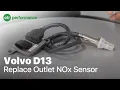 Replace Outlet NOx Sensor on Volvo D13 Mack MP8 Engine