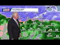 Snow turning to rain Tuesday