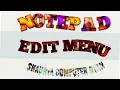 NOTEPAD EDIT MENU FULL TUTORIAL IN HINDI