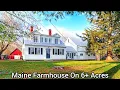 Maine Farmhouse On 6 Acres ME Real Estate Restored Houses New England Farms ME Country